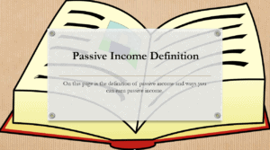 Passive Income Definition