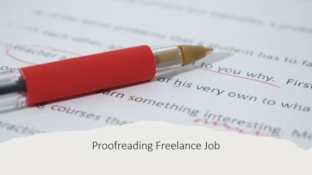 freelance proofreading jobs singapore